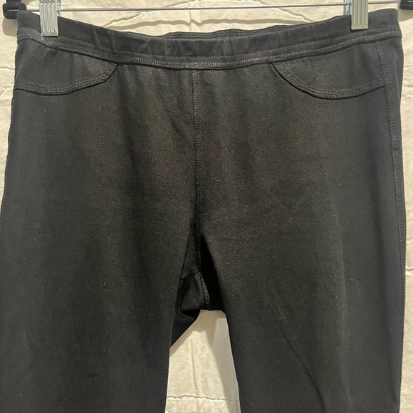 AG Knit Luxe Denim Leggings Black Sz 30R - Picture 3 of 12